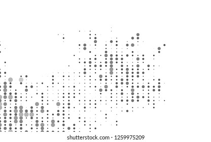 Light Silver, Gray vector cover with spots. Modern abstract illustration with colorful water drops. Pattern for beautiful websites.