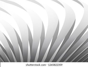 Light Silver, Gray vector cover with long lines. Shining colored illustration with narrow lines. The template can be used as a background.