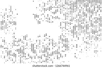 Light Silver, Gray vector cover with spots. Glitter abstract illustration with blurred drops of rain. Pattern for ads, leaflets.
