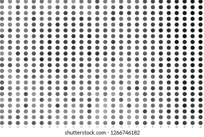 Light Silver, Gray vector cover with spots. Glitter abstract illustration with blurred drops of rain. Template for your brand book.