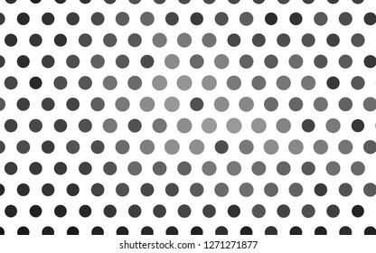 Light Silver, Gray vector cover with spots. Abstract illustration with colored bubbles in nature style. Pattern for ads, booklets.