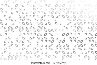 Light Silver, Gray vector cover in polygonal style. Triangles on abstract background with colorful gradient. Template for wallpapers.