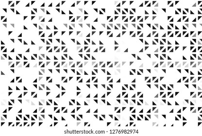 Light Silver, Gray vector cover in polygonal style. Beautiful illustration with triangles in nature style. Pattern can be used for websites.