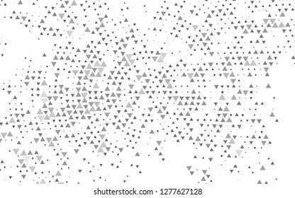 Light Silver, Gray vector cover in polygonal style. Decorative design in abstract style with triangles. Smart design for your business advert.