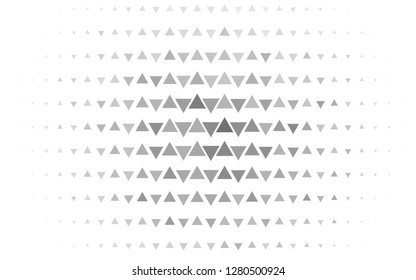 Light Silver, Gray vector cover in polygonal style. Beautiful illustration with triangles in nature style. Smart design for your business advert.