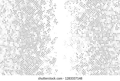 Light Silver, Gray vector cover with spots. Illustration with set of shining colorful abstract circles. Design for business adverts.