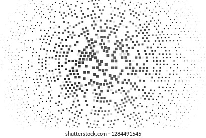 Light Silver, Gray vector cover in polygonal style. Abstract gradient illustration with rectangles. The template can be used as a background.