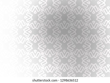 Light Silver, Gray vector cover in triangles, cubes. Glitter abstract illustration with squares, lines. Pattern for busines ad, booklets, leaflets