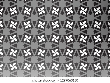 Light Silver, Gray vector cover in triangles, cubes. Decorative design in abstract style with lines, cubes. Pattern can be used for websites.