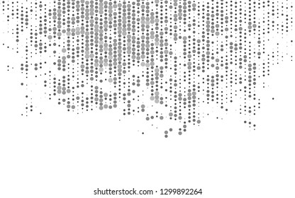Light Silver, Gray vector cover with spots. Modern abstract illustration with colorful water drops. Pattern for beautiful websites.