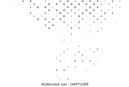 Light Silver, Gray vector cover with spots. Illustration with set of shining colorful abstract circles. Template for your brand book.