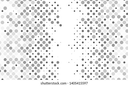 Light Silver, Gray vector cover with spots. Abstract illustration with colored bubbles in nature style. Pattern for ads, leaflets.