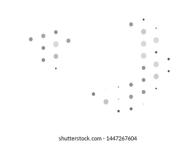 Light Silver, Gray vector cover with spots. Abstract illustration with colored bubbles in nature style. Pattern for beautiful websites.