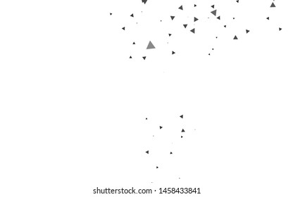 Light Silver, Gray vector cover in polygonal style. Decorative design in abstract style with triangles. Pattern for commercials.