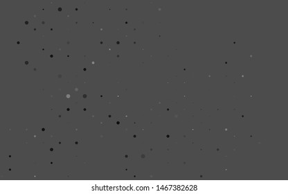 Light Silver, Gray vector cover with spots. Abstract illustration with colored bubbles in nature style. Design for business adverts.