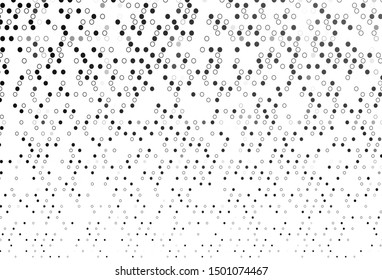 Light Silver, Gray vector cover with spots. Glitter abstract illustration with blurred drops of rain. Design for posters, banners.