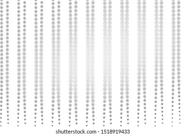 Light Silver, Gray vector cover with beautiful snowflakes. Shining colored illustration with snow in christmas style. The pattern can be used for year new  websites.