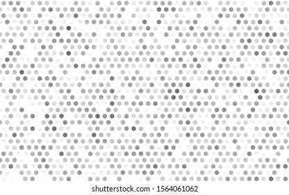 Light Silver, Gray vector cover with set of hexagons. Design in abstract style with hexagons. New template for your brand book.