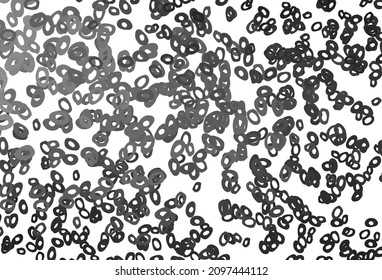 Light Silver, Gray vector cover with spots. Abstract illustration with colored bubbles in nature style. Design for business adverts.