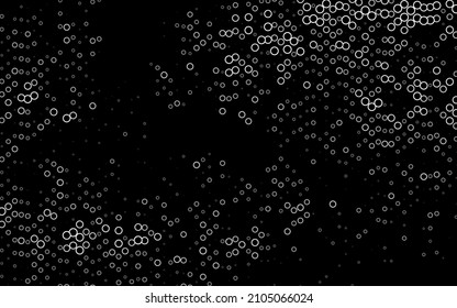 Light Silver, Gray vector cover with spots. Blurred decorative design in abstract style with bubbles. Design for posters, banners.