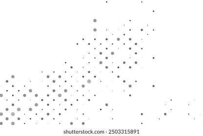 Light Silver, Gray vector cover with spots. Beautiful colored illustration with blurred circles in nature style. Design for posters, banners.
