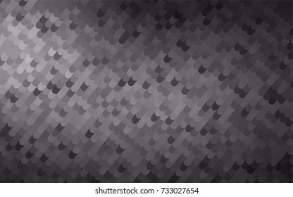 Light Silver, Gray vector crooked abstract background. A sample with curved shapes. The completely new template can be used for your brand book.