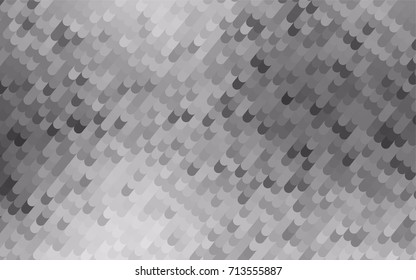 Light Silver, Gray vector curved pattern. A sample with curved shapes. The pattern of curved lines for your business design.