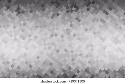 Light Silver, Gray vector curved pattern. A completely new color illustration in a vague style. The pattern of curved lines for your business design.