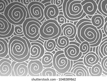 Light Silver, Gray vector doodle blurred template. Doodles on blurred abstract background with gradient. Brand-new design for your business.