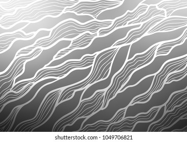 Light Silver, Gray vector doodle blurred template. Doodles on blurred abstract background with gradient. A completely new design for your business.