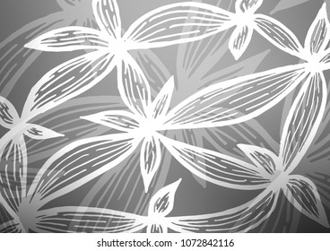 Light Silver, Gray vector doodle blurred template. A completely new color illustration in doodle style. The doodle design can be used for your web site.