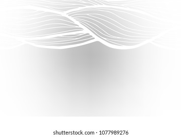 Light Silver, Gray vector doodle blurred background. Sketchy hand drawn doodles on blurred background. A completely new template for your business design.