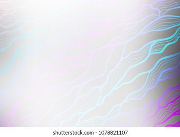 Light Silver, Gray vector doodle blurred texture. Blurred decorative design in Indian style with Zen tangles. Hand painted design for web, leaflet, textile.
