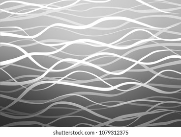 Light Silver, Gray vector doodle blurred background. An elegant bright illustration with lines in Natural style. A new texture for your design.