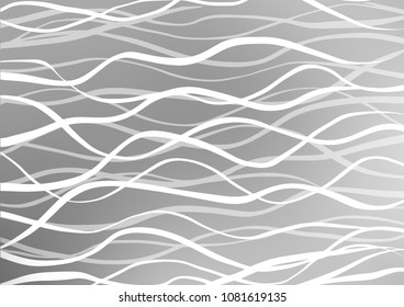 Light Silver, Gray vector doodle blurred background. Decorative shining illustration with doodles on abstract template. A completely new template for your business design.