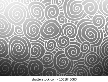 Light Silver, Gray vector doodle blurred pattern. Modern geometrical abstract illustration with doodles. The doodle design can be used for your web site.