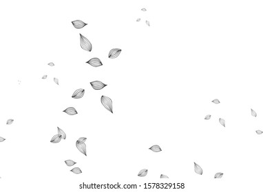 Light Silver, Gray vector doodle cover. Sketchy doodles with colorful gradient leaves. Brand new style for your business design.