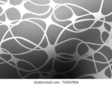 Light Silver, Gray vector doodle blurred texture. Glitter abstract illustration with doodles and Zen tangles. The completely new template can be used for your brand book.
