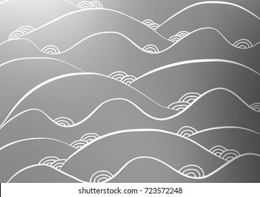 Light Silver, Gray vector doodle blurred template. A completely new color illustration in doodle style. The pattern can be used for coloring books and pages for kids.