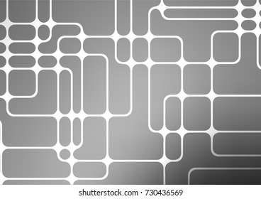 Light Silver, Gray vector doodle blurred pattern. Glitter abstract illustration with doodles and Zen tangles. The completely new template can be used for your brand book.