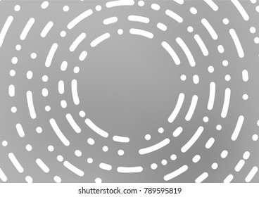 Light Silver, Gray vector doodle blurred template. Creative illustration in blurred style with doodles and Zen tangles. The template can be used as a background for cell phones.