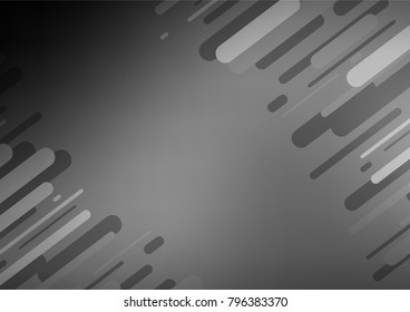 Light Silver, Gray vector doodle blurred pattern. A vague abstract illustration with doodles in Indian style. Hand painted design for web, wrapping, wallpaper.