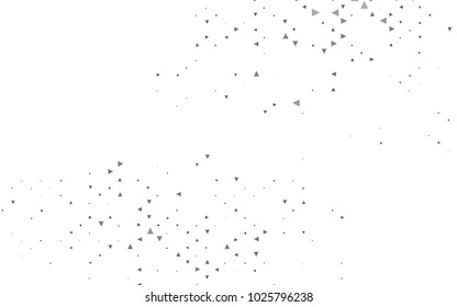 Light Silver, Gray vector geometric simple minimalistic background, which consist of triangles on white background. Triangular pattern with gradient for your business design. 