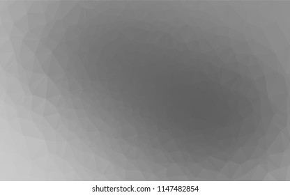 Light Silver, Gray vector hexagon mosaic texture. Colorful illustration in abstract style with gradient. The completely new template can be used for your brand book.