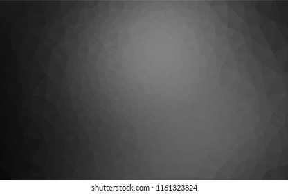Light Silver, Gray vector hexagon mosaic cover. Colorful illustration in abstract style with gradient. The elegant pattern can be used as part of a brand book.