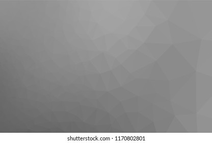 Light Silver, Gray vector hexagon mosaic texture. Colorful abstract illustration with gradient. The best triangular design for your business.