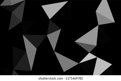 Light Silver, Gray vector hexagon mosaic texture. Shining colored illustration in a Brand new style. Brand new style for your business design.