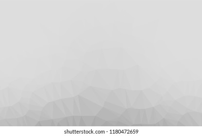 Light Silver, Gray vector hexagon mosaic template. Colorful abstract illustration with gradient. Brand new design for your business.