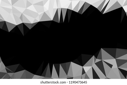 Light Silver, Gray vector hexagon mosaic cover. Shining colored illustration in a Brand new style. A completely new template for your business design.