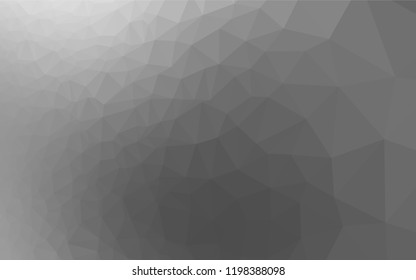 Light Silver, Gray vector hexagon mosaic cover. Glitter abstract illustration with an elegant design. The completely new template can be used for your brand book.